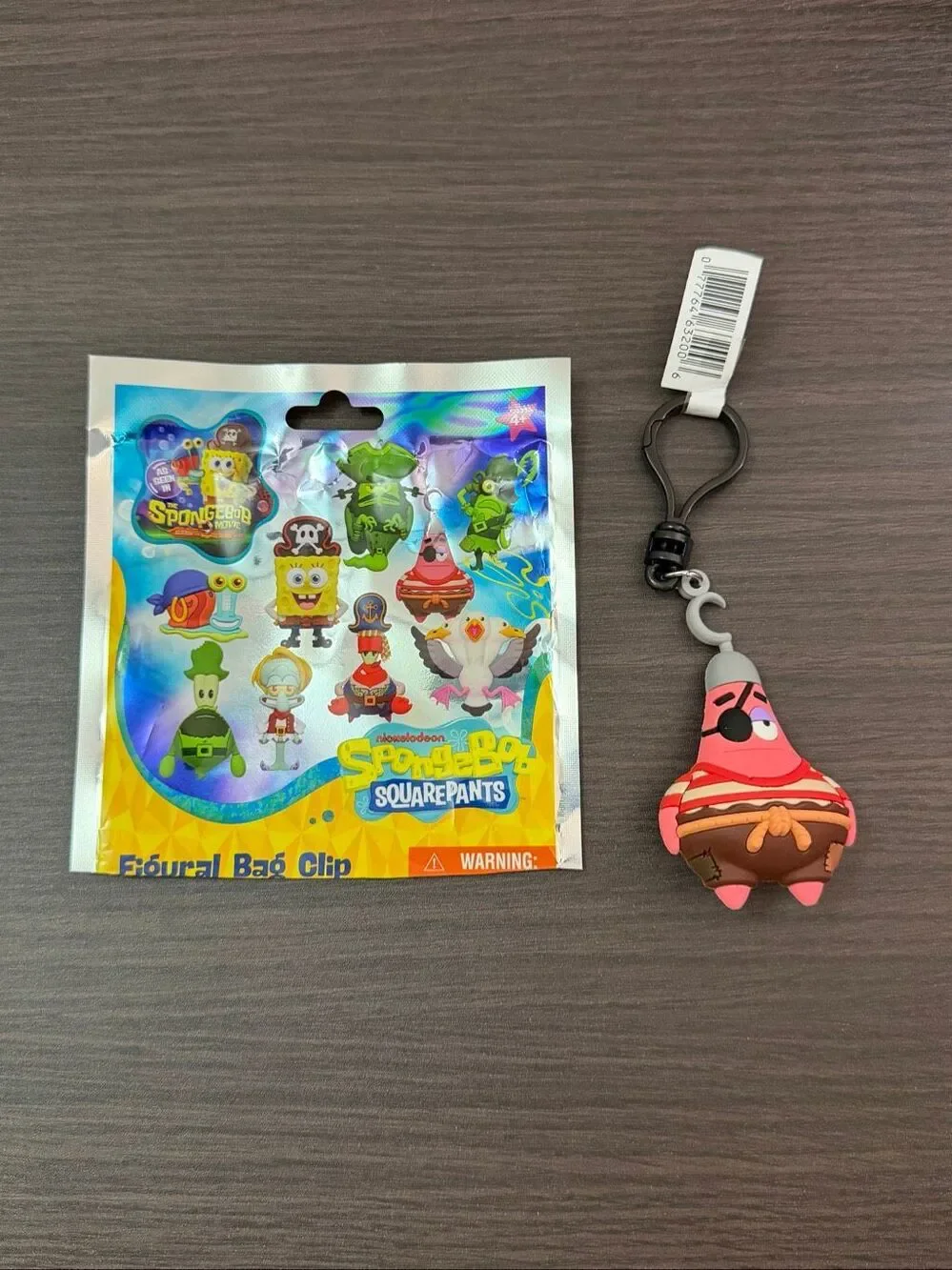 The SpongeBob Movie: Search for SquarePants Bag Clip Keychain - Patrick